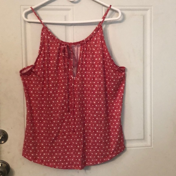 Banana Republic Tops - Banana Republic Pink and White Strappy Scoop Top